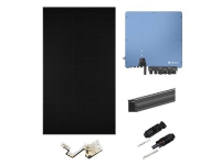 Solcellepakke til tegl- og betontag 8 stk. Futurasun solcellepaneler 420Wp 3,36 kWp, 3 kW Solplanet 1 Faset hybrid inverter